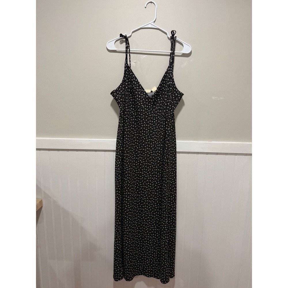 Levi's Midi Shift Dress Bow Tie Sleeveless V-Neck Floral Women Size XXL